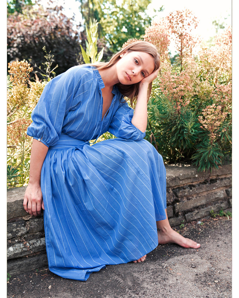 cora blouse | lapis