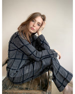 freya pyjama style trousers | black and white check | now £55 in the sale