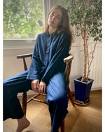 freya pyjama style trousers | plant dyed indigo