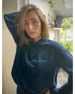 freya long sleeved top | plant dyed indigo | now £50 in the sale