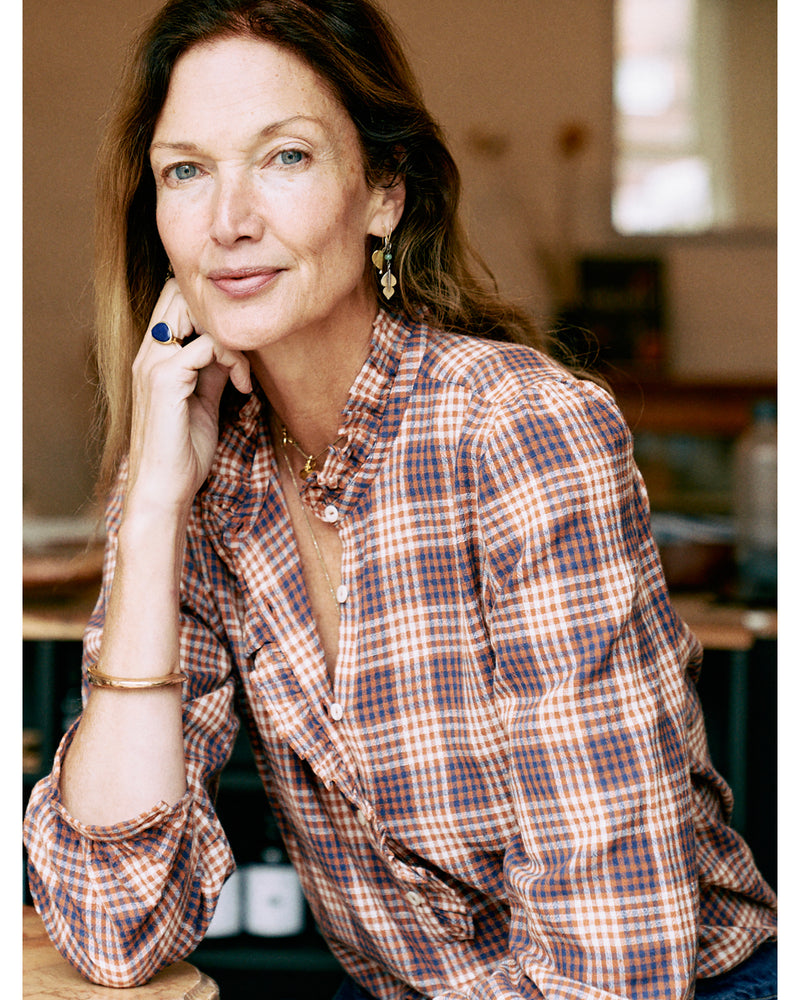 lina blouse | indigo spice