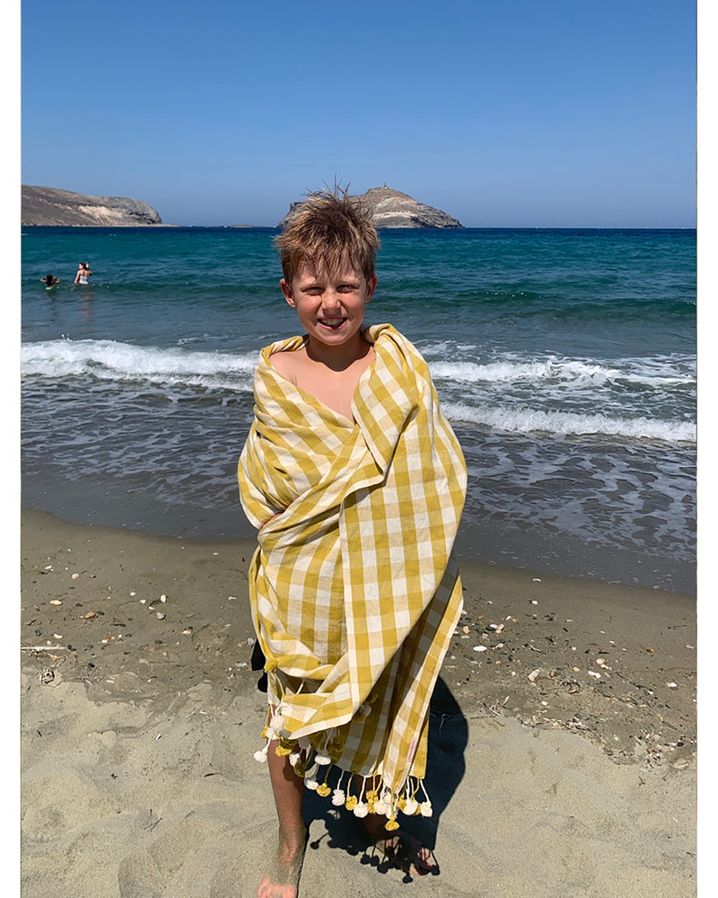beach towel | ochre | 95cm  x 210 cm | £20