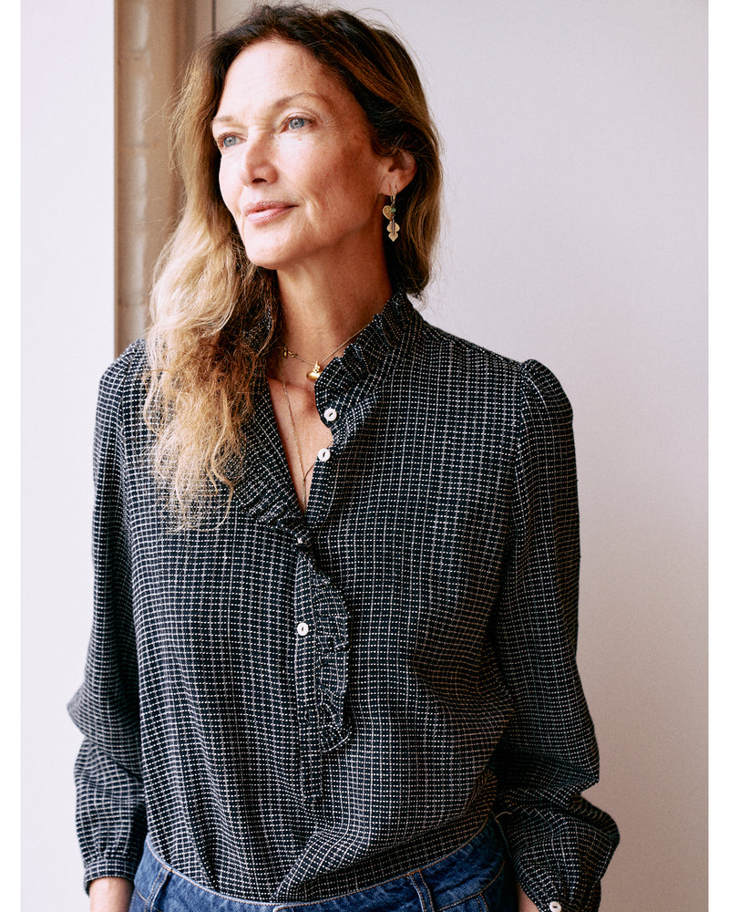 lina blouse | agnes black