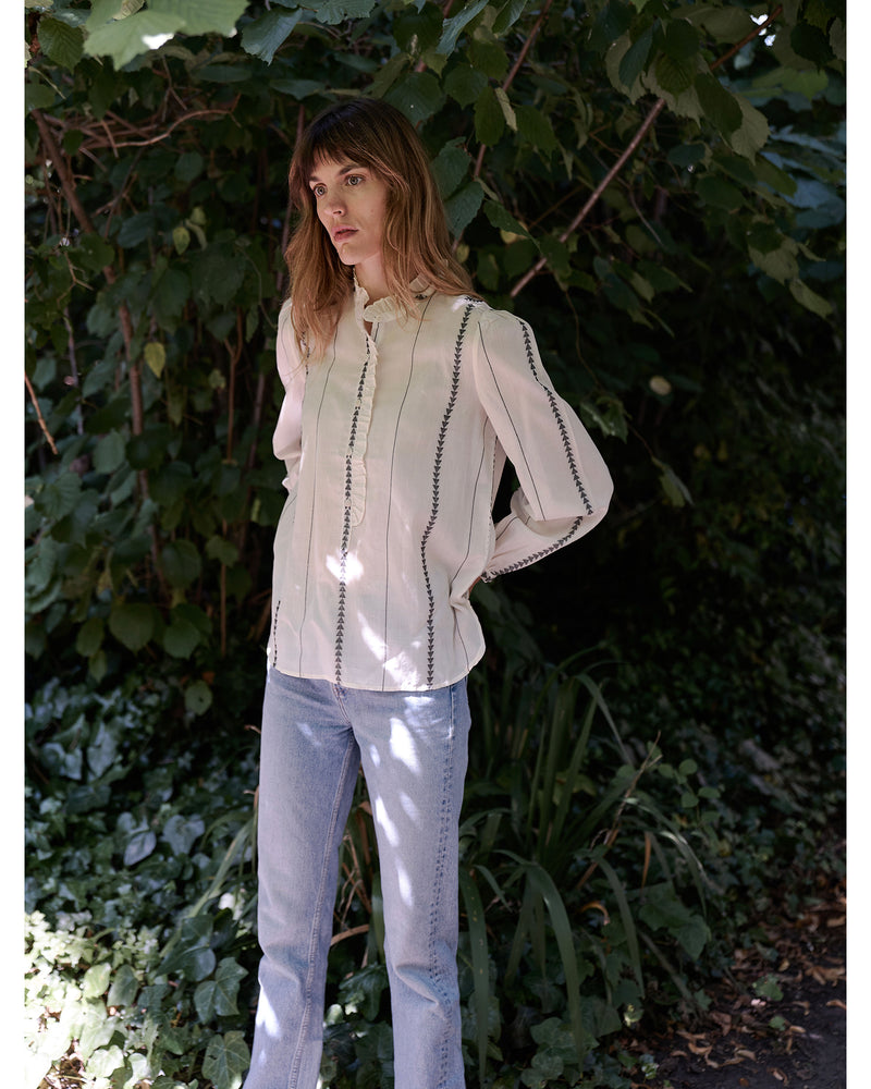 nina blouse | ecru
