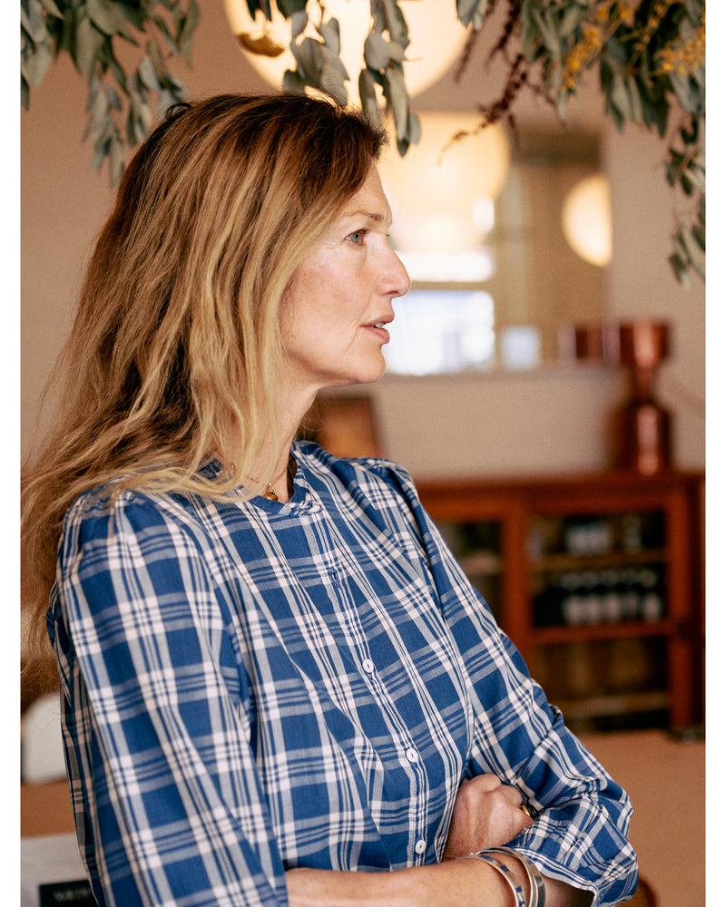 nora blouse | seaport check