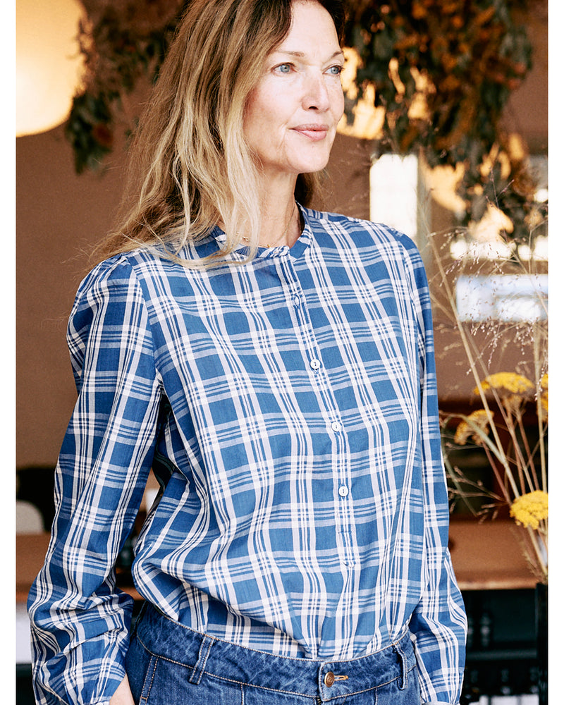 nora blouse | seaport check