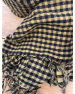 handwoven woollen scarf | ochre