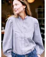 ingrid blouse | oxford blue