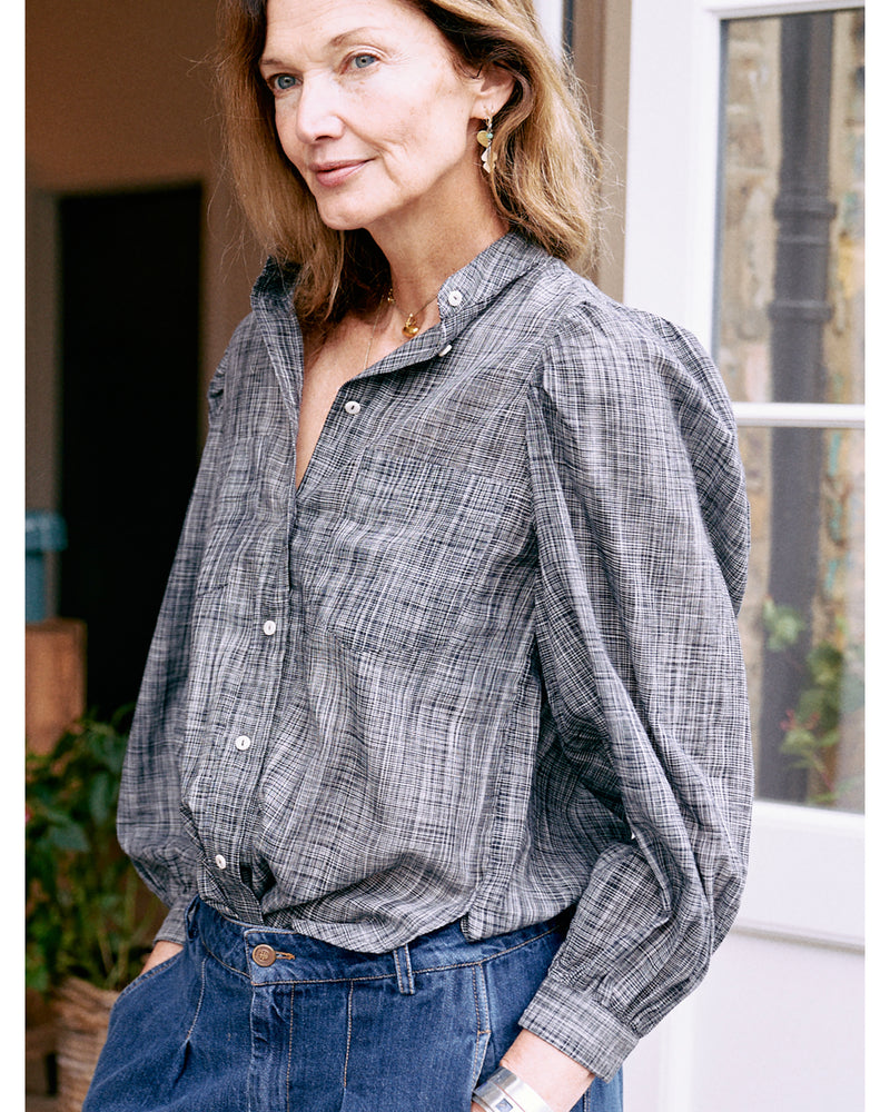 ingrid blouse | ikat salt and pepper