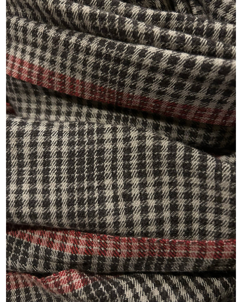 alva scarf | oatmeal, black, red