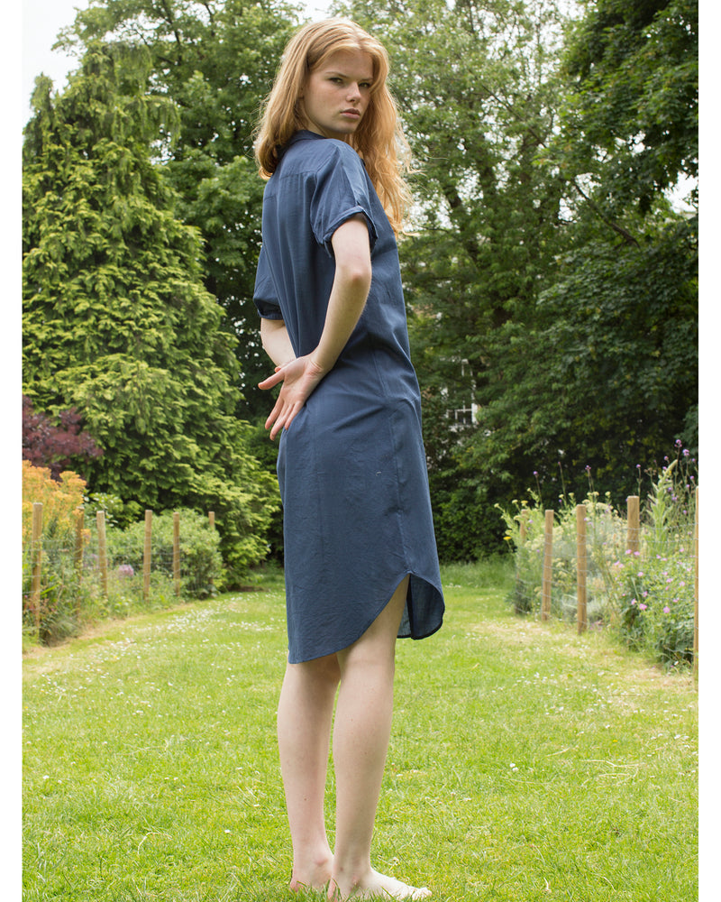 anna shirt long | indigo | reduced from £130 to £65 in the sale