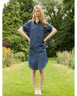 anna shirt long | indigo | reduced from £130 to £65 in the sale