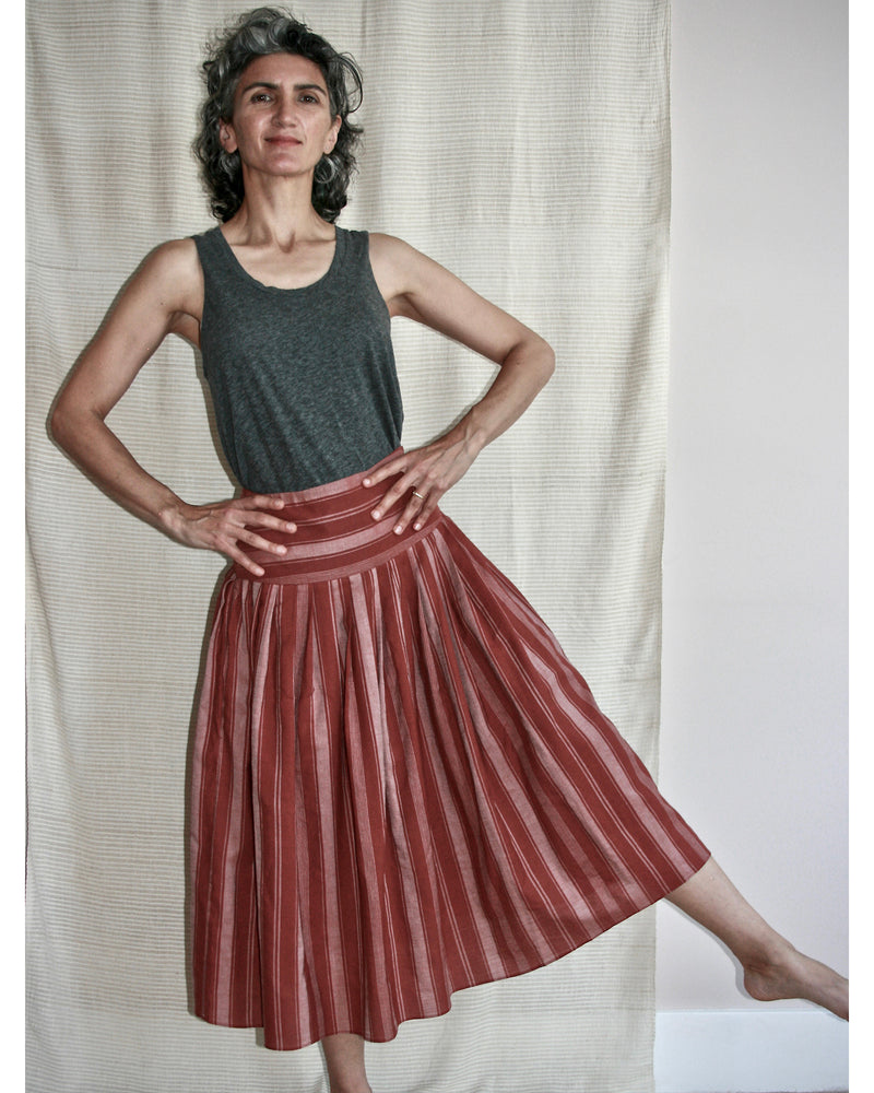lara skirt | rust| on sale | now £75